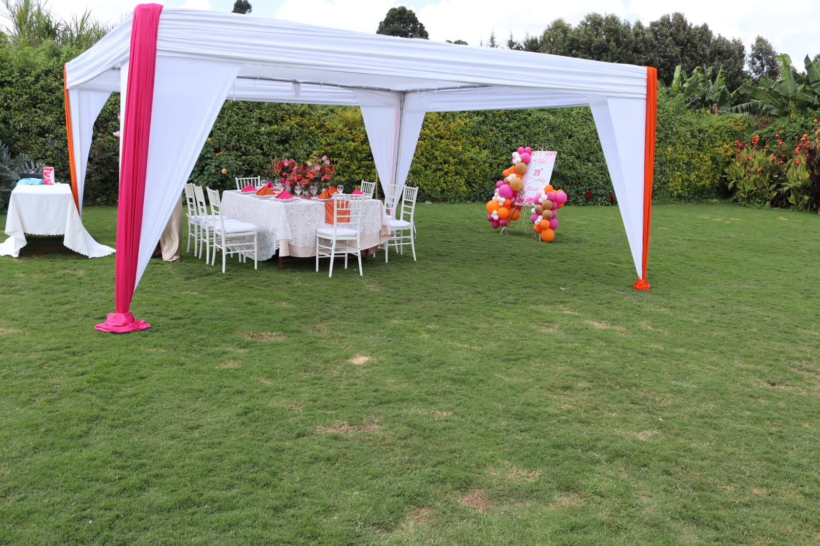 birthday party set up in Waiyaki