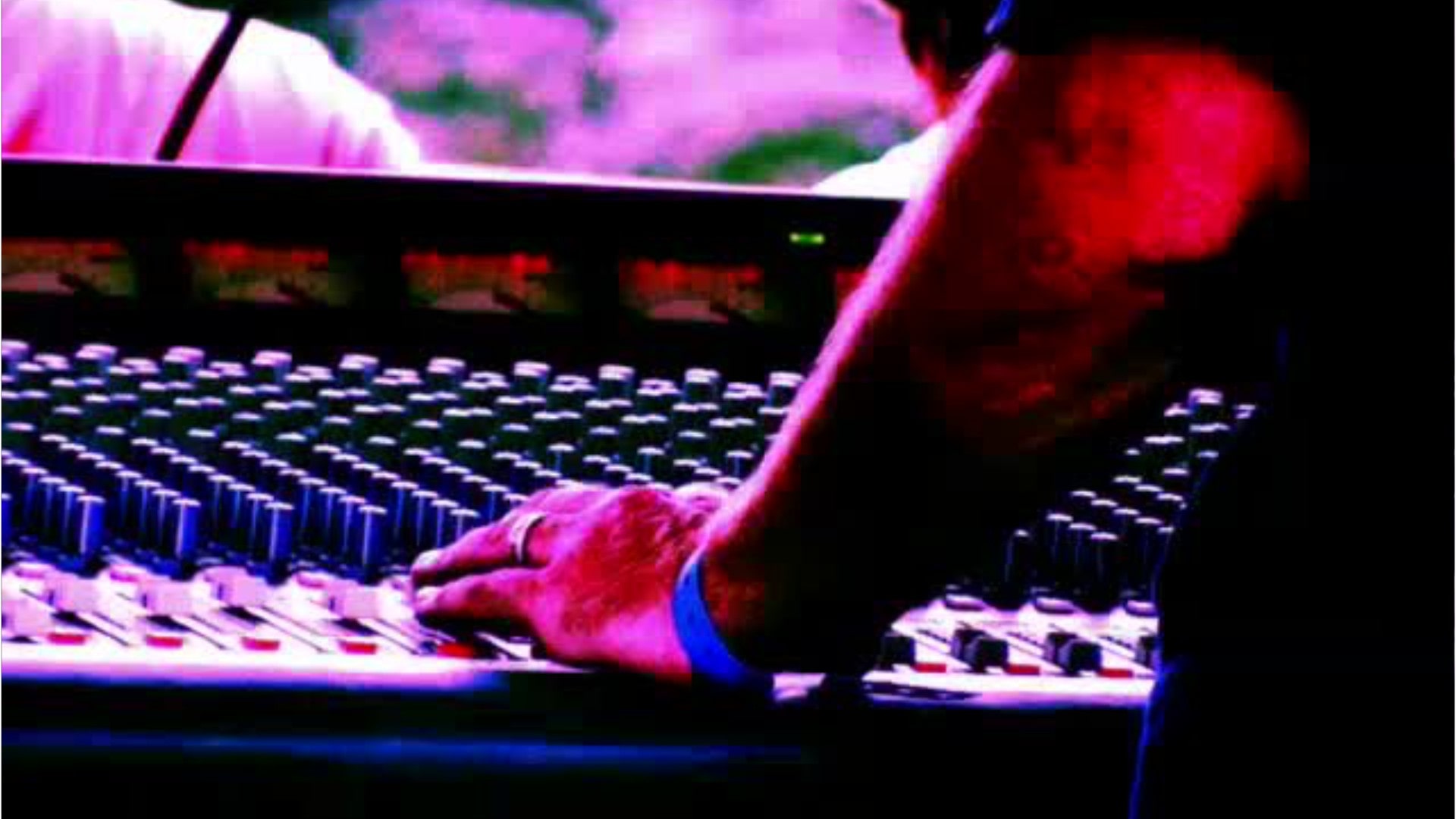 Pa sound technician in an event