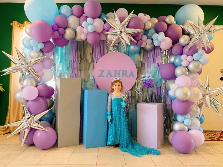 Birthday balloon backdrop