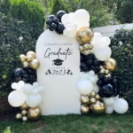 Balloon backdrop for graduation