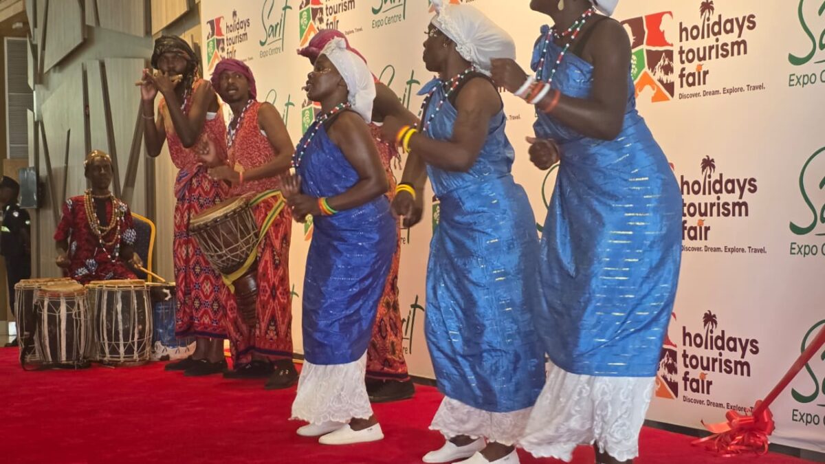 African dancers perfoming at a corporate event