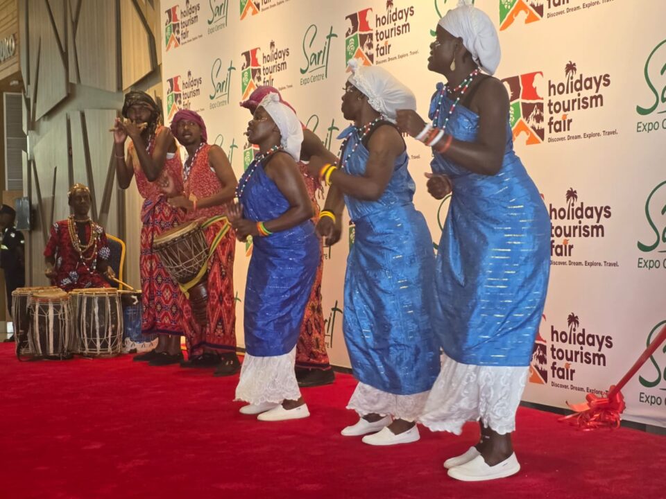 African dancers perfoming at a corporate event
