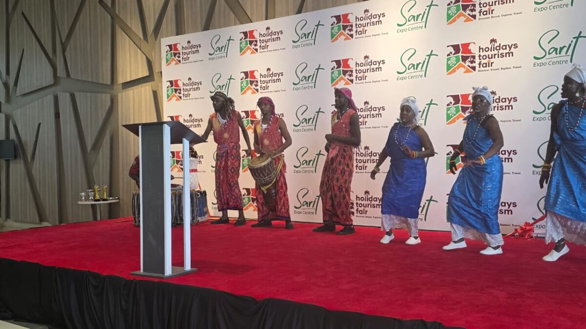 African dancers perfoming at a corporate event